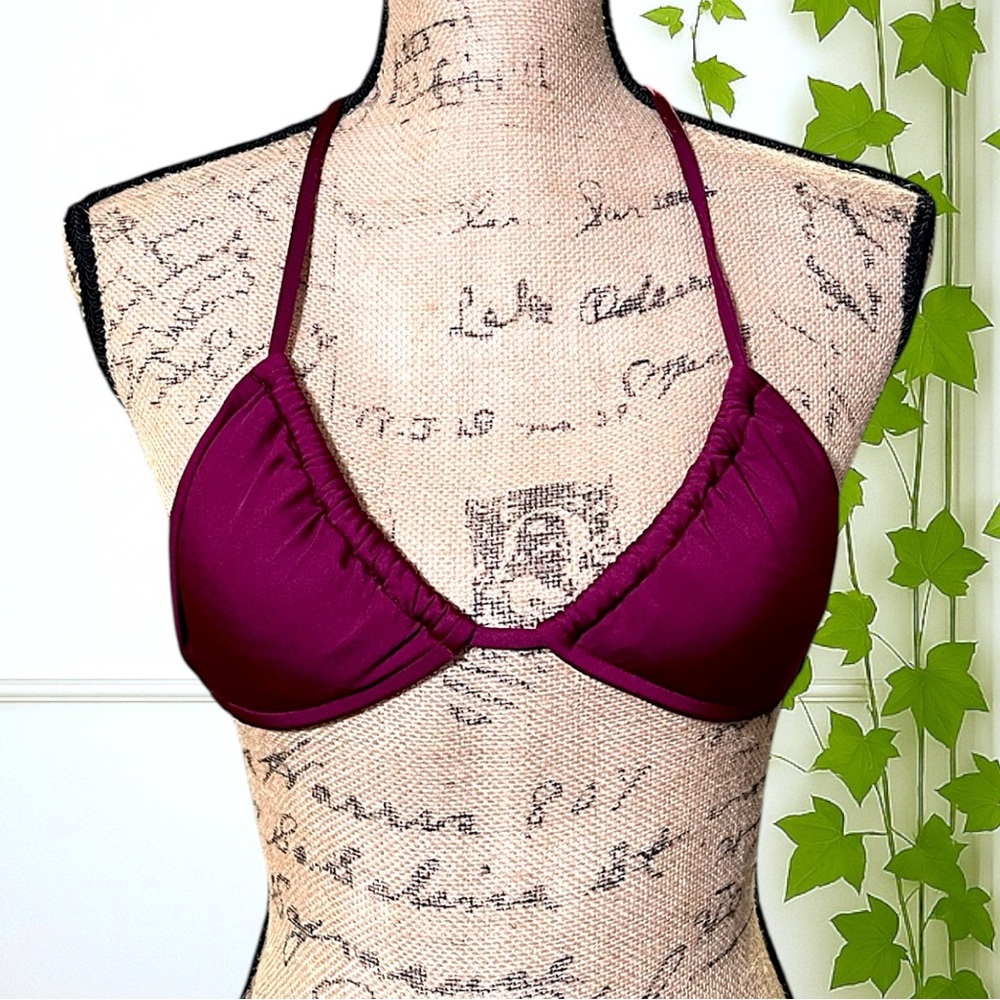 Old Navy Burgundy Bikini Swim Top XS